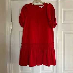 NWT English factory red mini dress (see photos for factory mark)